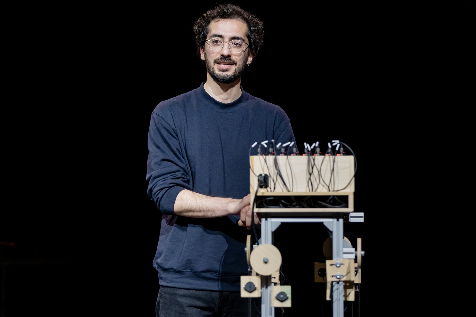 Siavash Jafari with the Misfit Harp