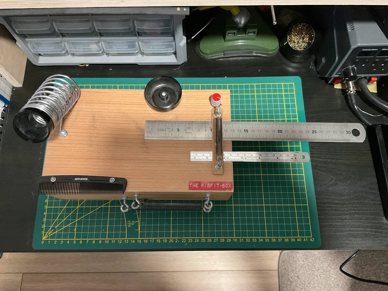 Misfit Box on the workbench
